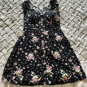 Women’s corset peasant mini dress. Size M